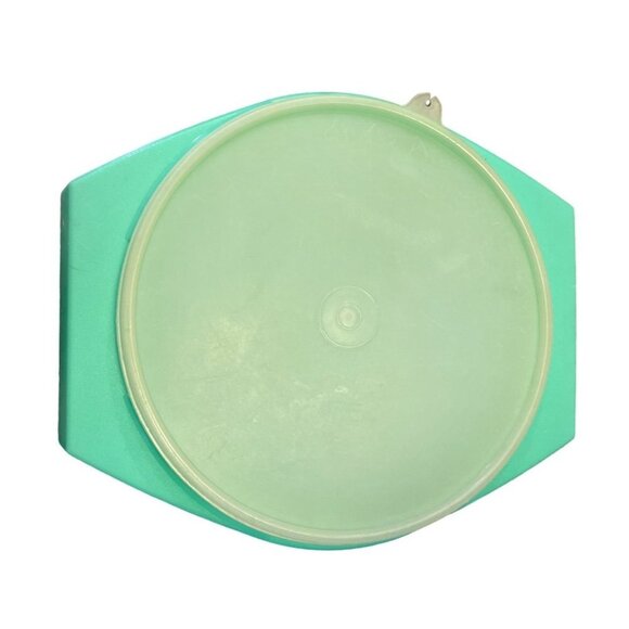 Vintage Tupperware Jadeite Green Serving Food Storage Container 2 Piece - Picture 1 of 3